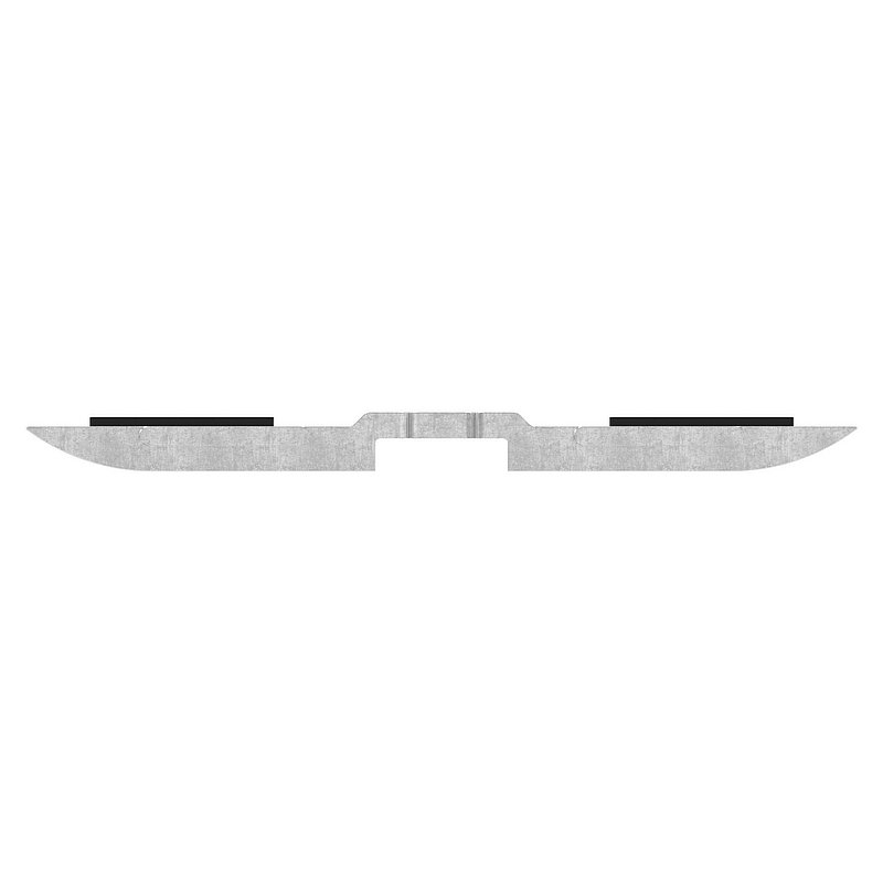 Privacy screen safety shelf MK Mod. 25, AISI316