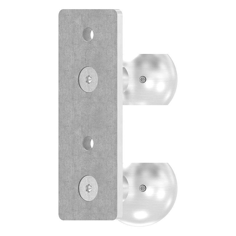 Wandbefestigung für Geländerpfosten 42,4mm, V2A