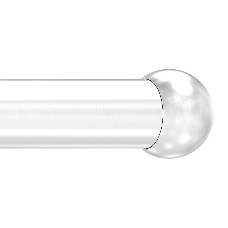 Pipe end ball hollow for 42.4 mm tube, with M8