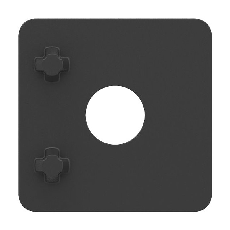 Plaquette de recouvrement pour support de tôle Ø 25mm