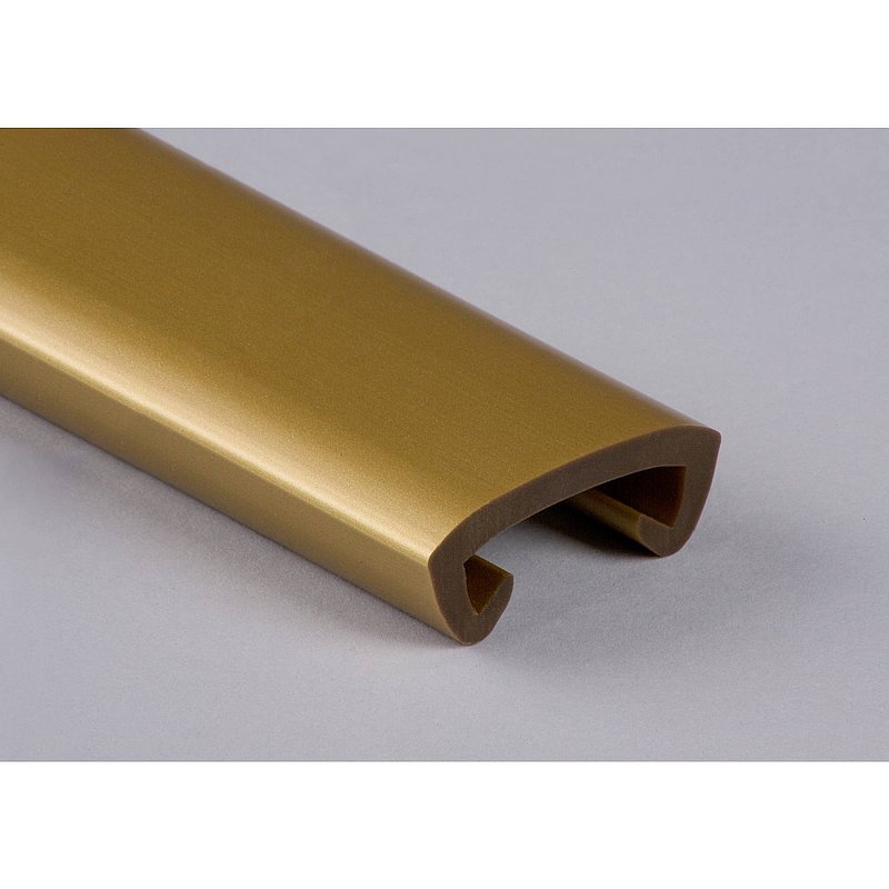Kunststoffhandlauf für 40x8mm, gold