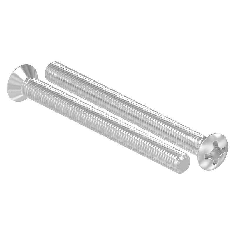 Vis à tête fraisée bombée M6x70, V2A, DIN 966