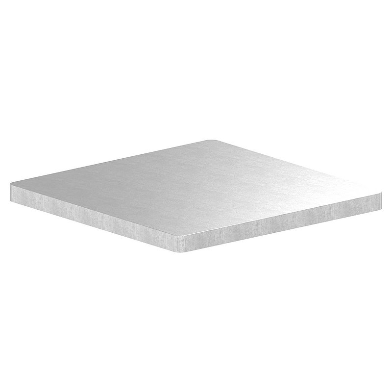 Flachkappe 60 x 60 x 4,0mm, Stahl roh