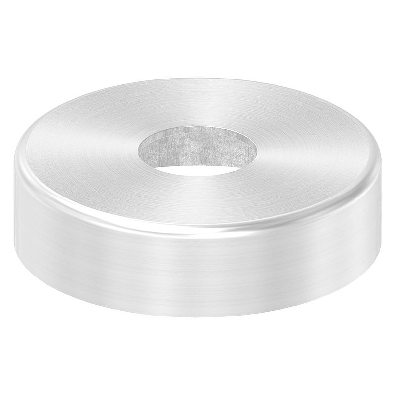 Abdeckrosette, 45x12mm, Bohrung 14,5mm, V2A