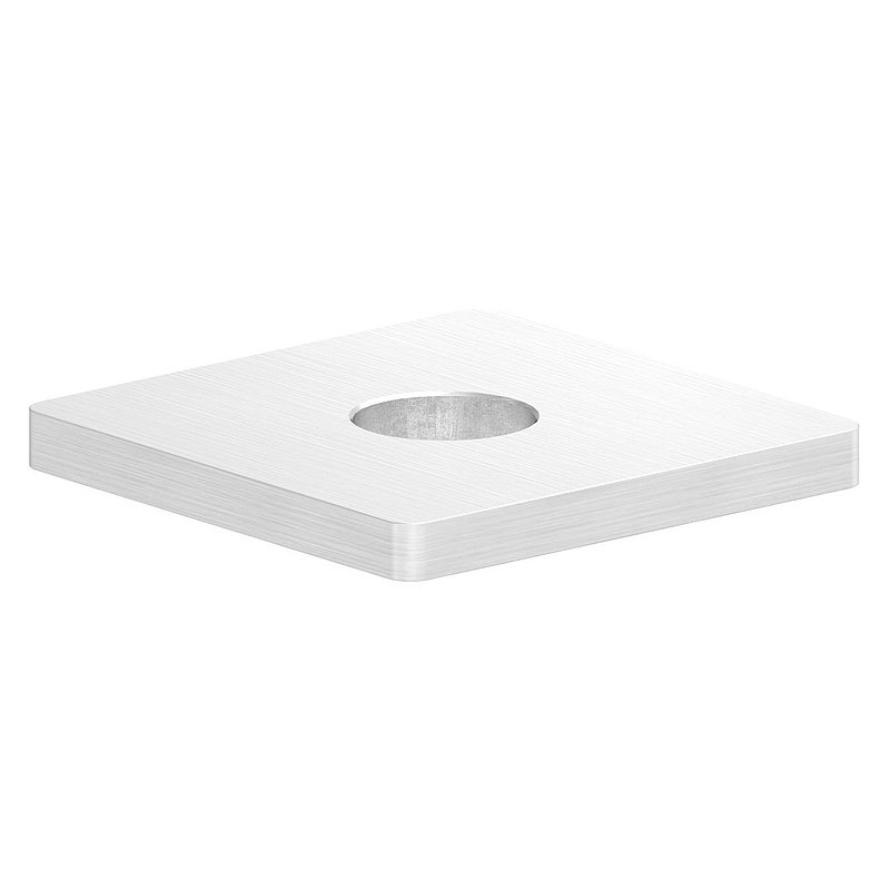 Einsteckkappe für Quadratrohr 40x40 mit Bohrung, V2A