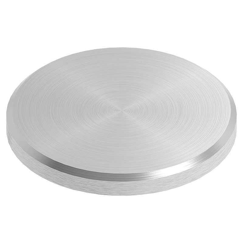 Round plate Ø 40x4mm, with round grinding and chamfer, AISI304