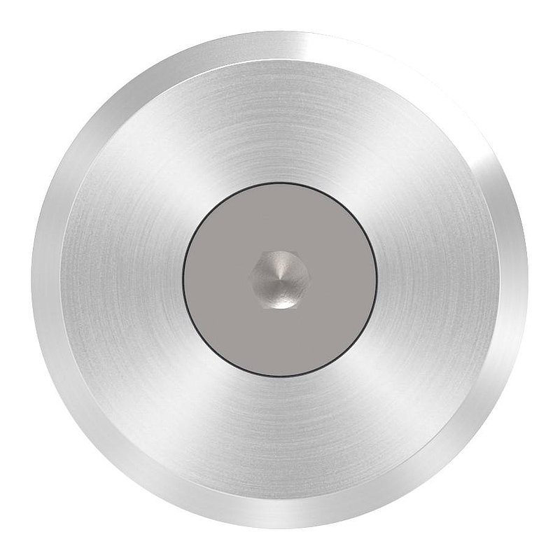 Point de fixation 52mm, plat, avec vis, V2A