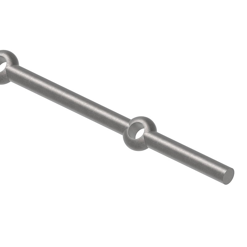 Lochleiste S235JR, 14mm, Lochabstand 140mm, 2000mm