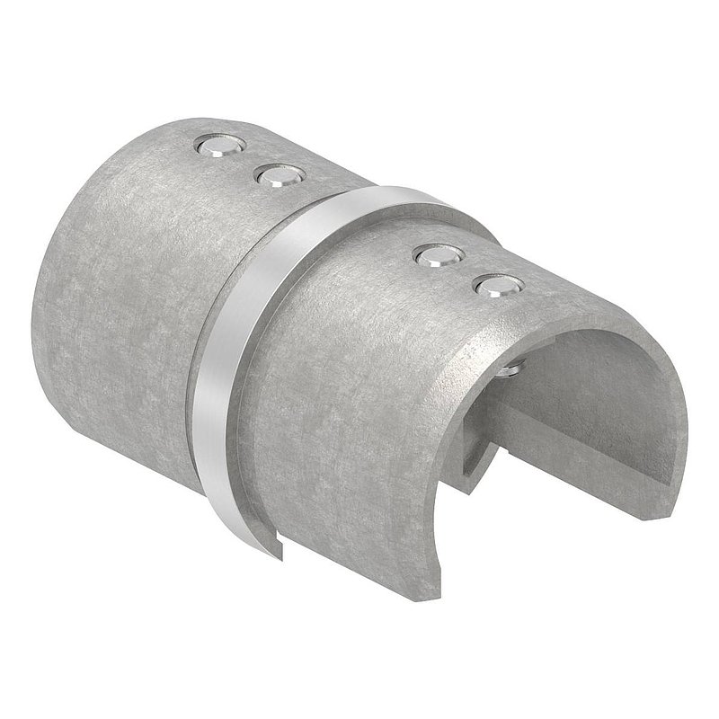 Tube connector for grooved tube 42.4 mm, AISI316