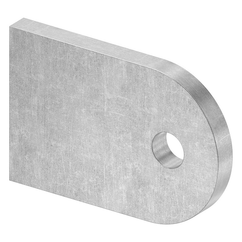 Anschweißlasche 60x40x6mm mit Rundloch 9mm
