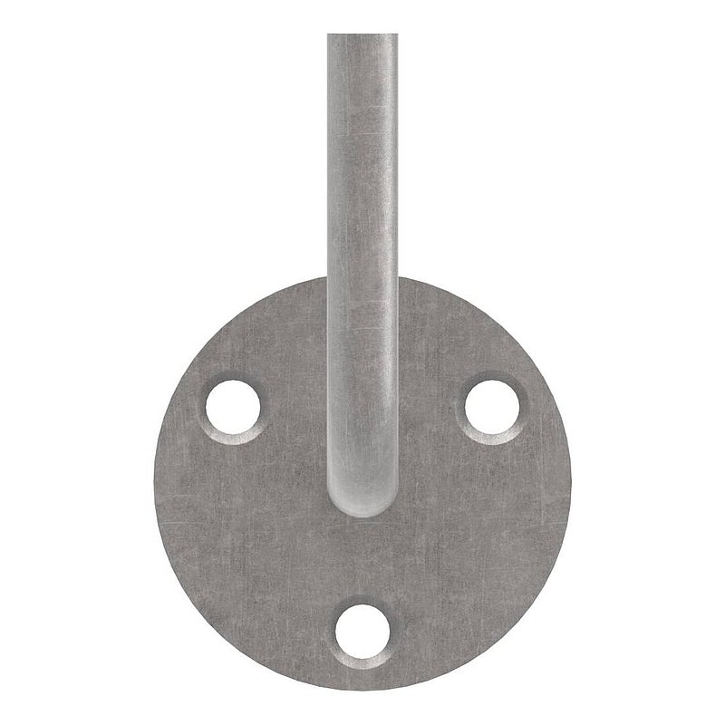 Handlaufträger mit Ronde flach, 70x6mm