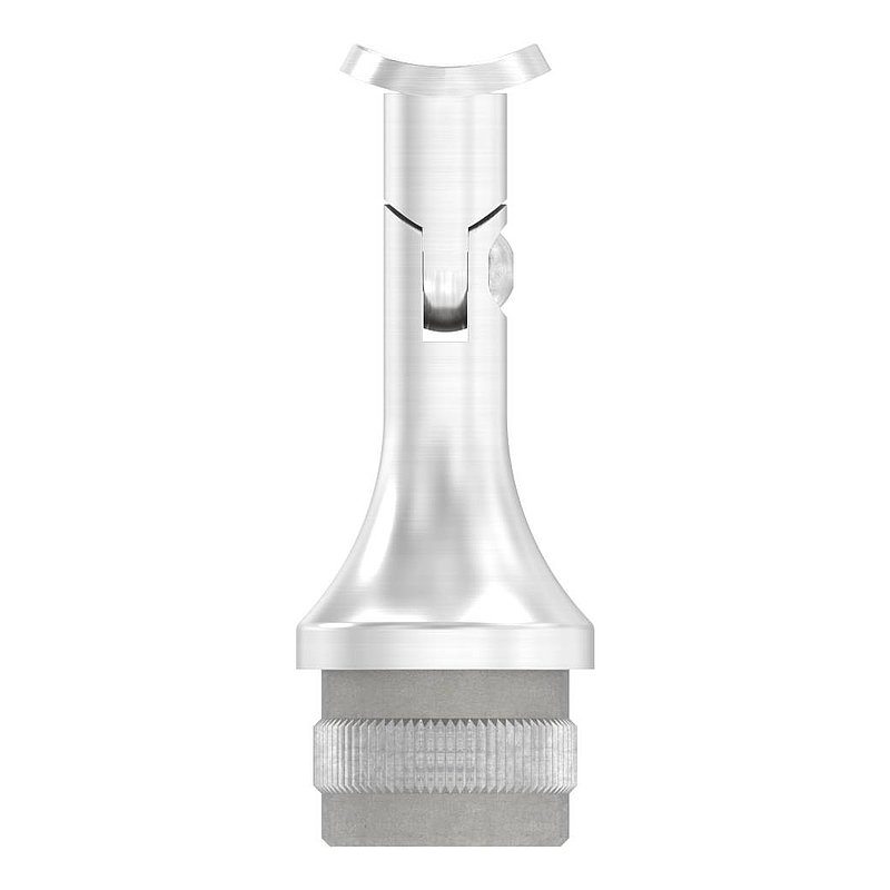 Rohrabschlussstopfen mit Gelenk und Platte, für 33,7x2,0mm, V2A