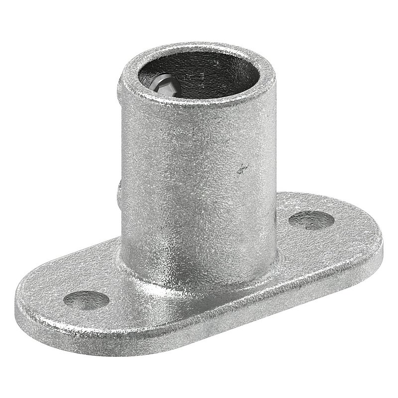 Wandhalter mit 2 Bohrungen, für Rohr Ø 33,7mm
