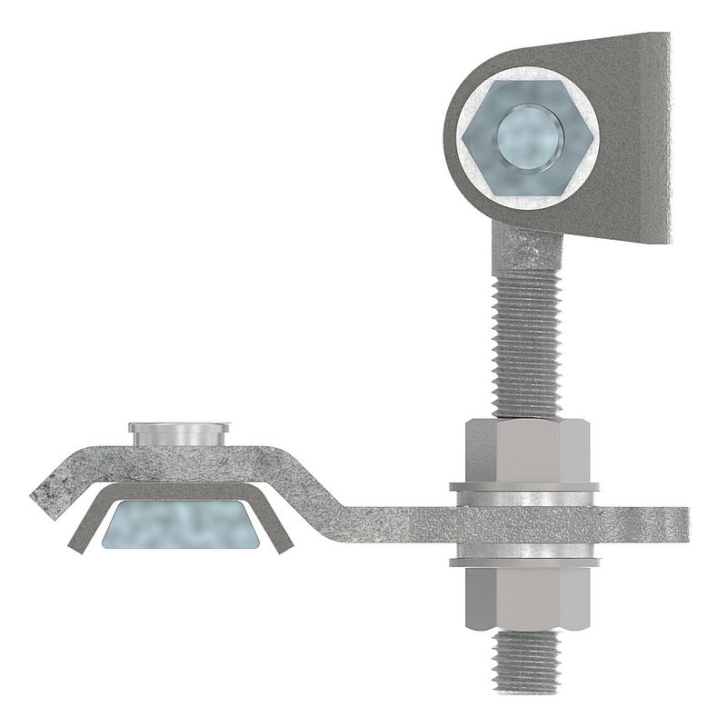 Door hinge M12, 4-way adjustable, 180°