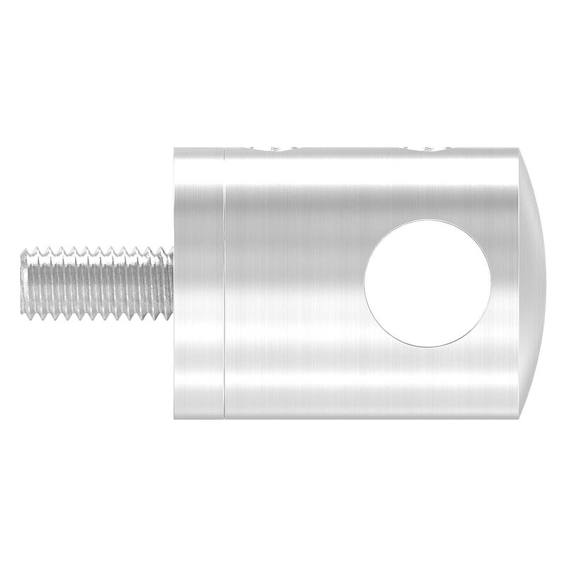 Cross bar holder for straight connection, 10.2 mm hole, AISI304