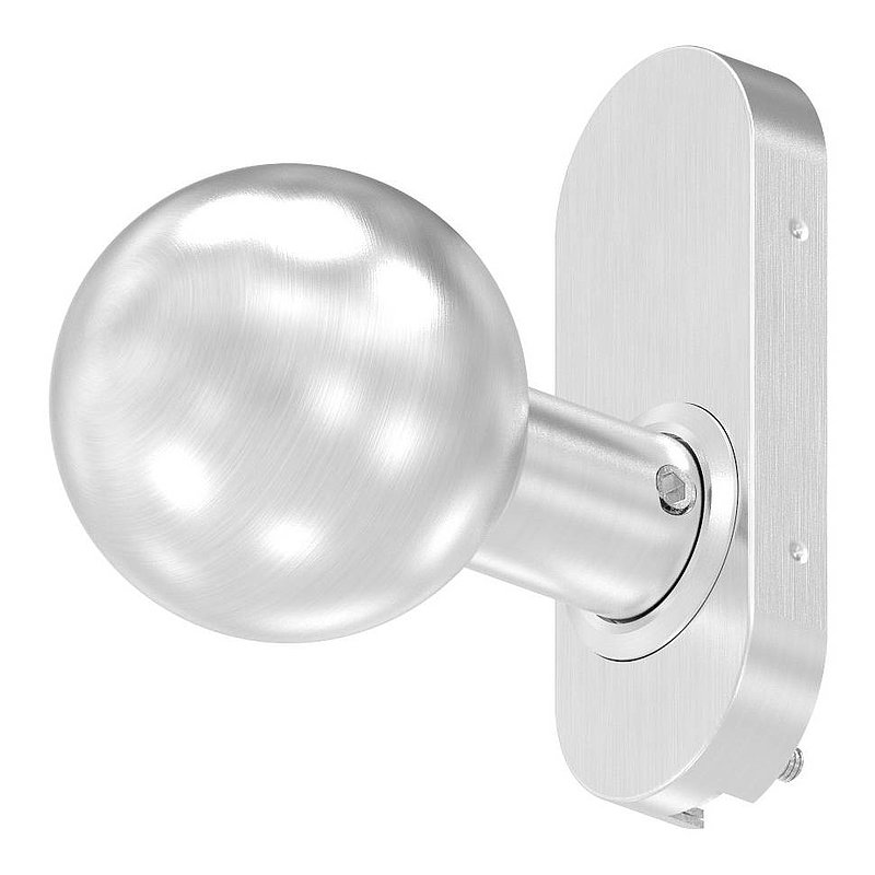 Bouton de porte, Ø 50mm, pivotant, V2A