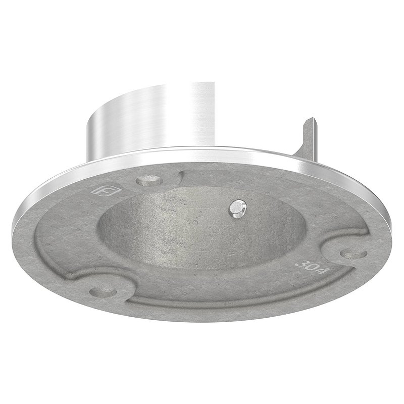 Wandbefestigung für Nutrohr 48,3mm, V2A
