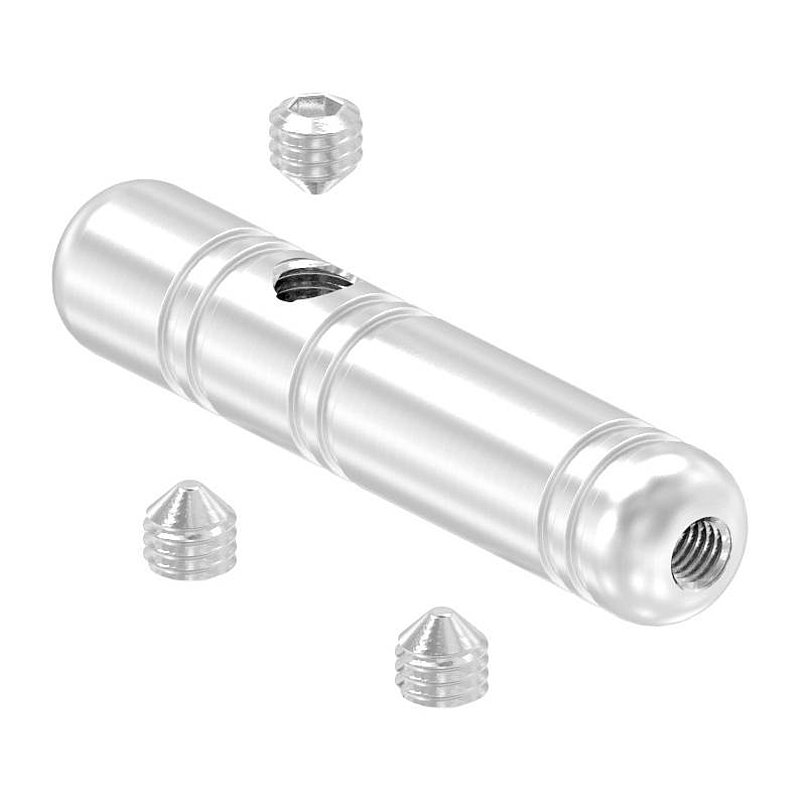 Threaded terminal for self-assembly, for 4mm cable, AISI304