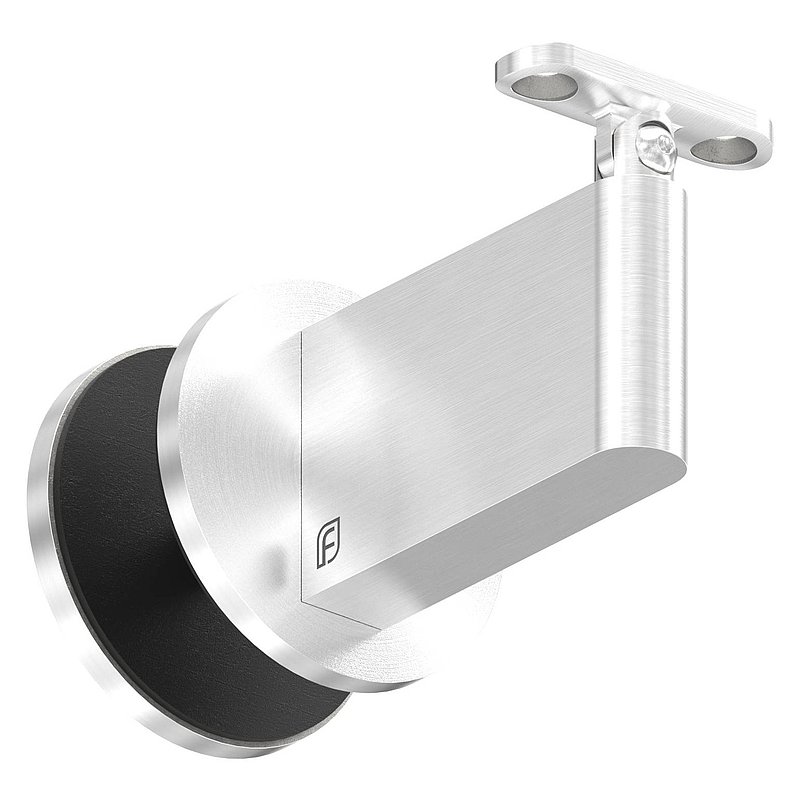 Sensa Design 2, for tube 42.4mm, for mounting on glass, with joint for incline, AISI304