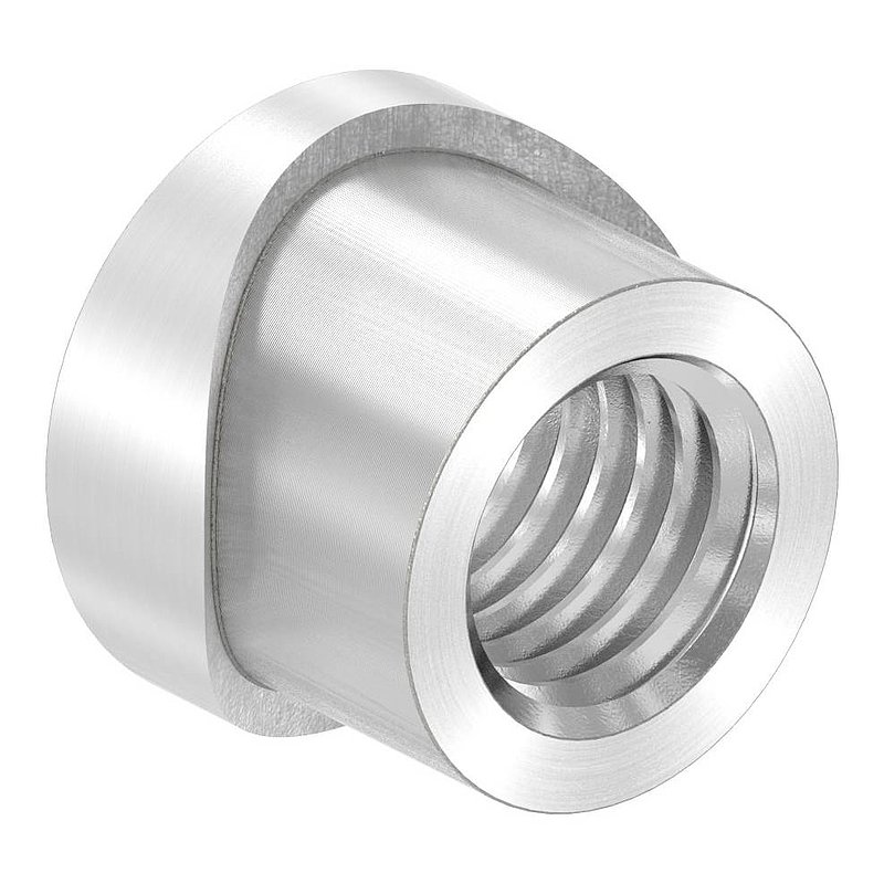 Gewindehülse, passend zu Torband 120-M12-VA, für Rohr 26,9mm, V2A