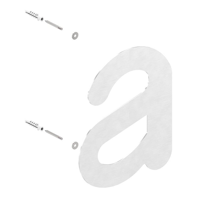 house number a - "large", AISI304