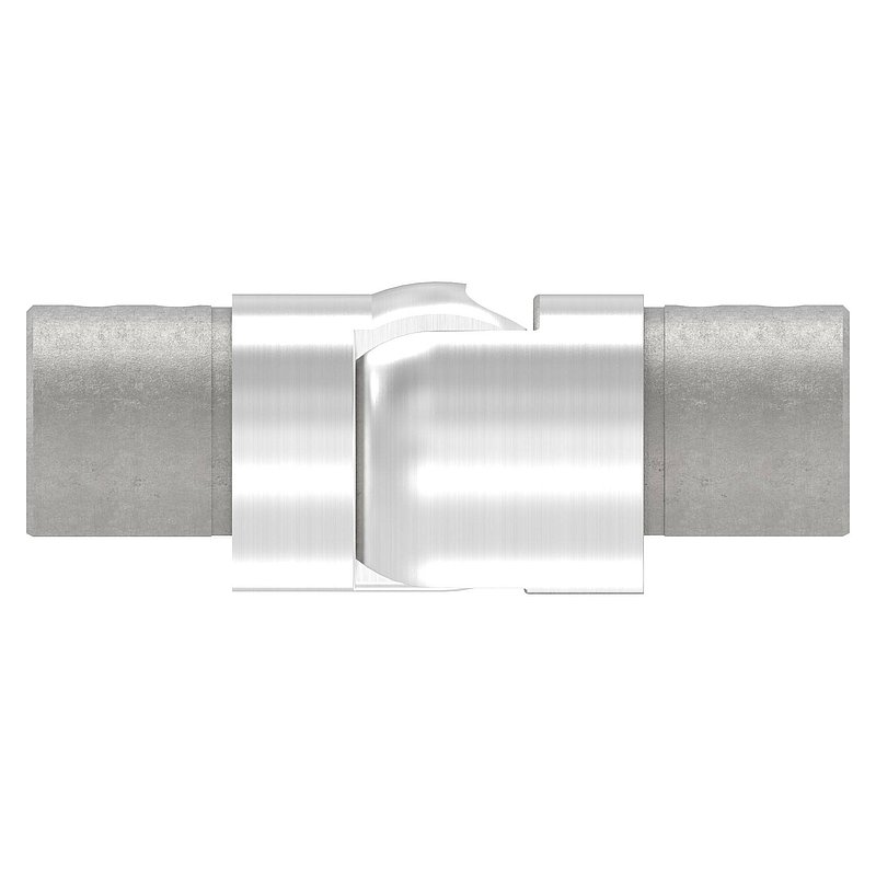 Verbinder flexibel für Nutrohr 48,3mm, V2A