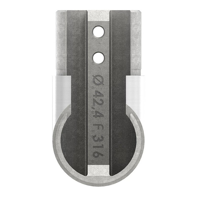 Vertical corner bend, for 42.4 mm, AISI316, frame corner