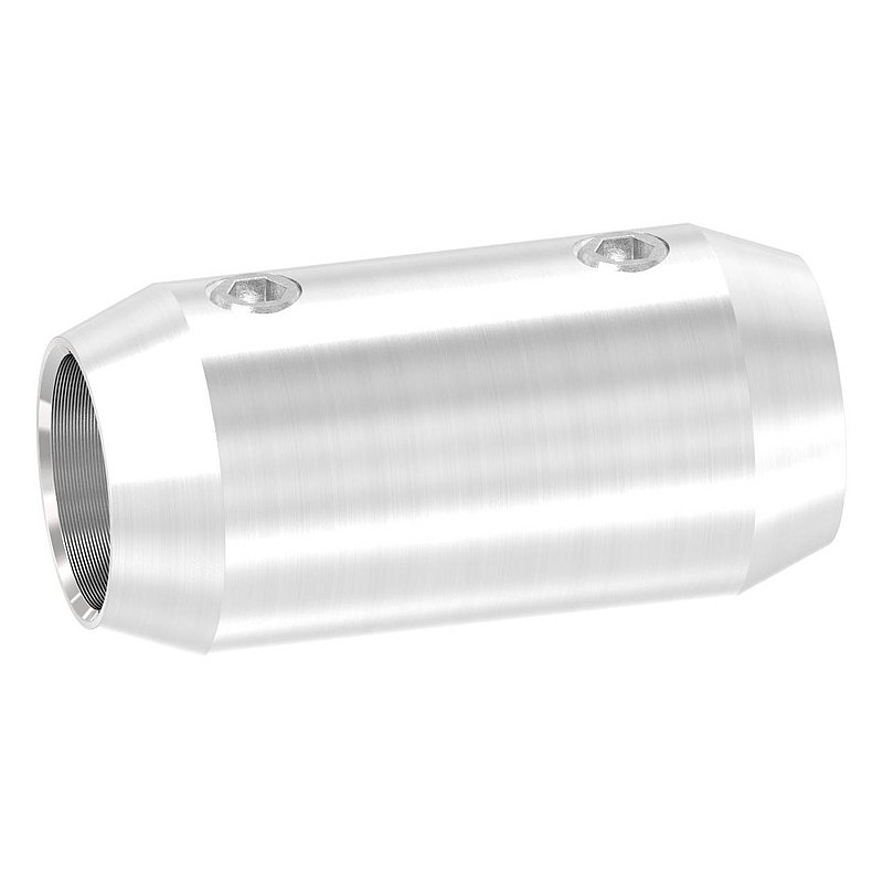 Stabverbinder für 12mm Rund, L: 36mm, Ø 18mm, V2A