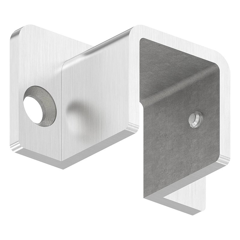 Montagemural pour profilé acier inoxydable en U 80530-XXX, V2A