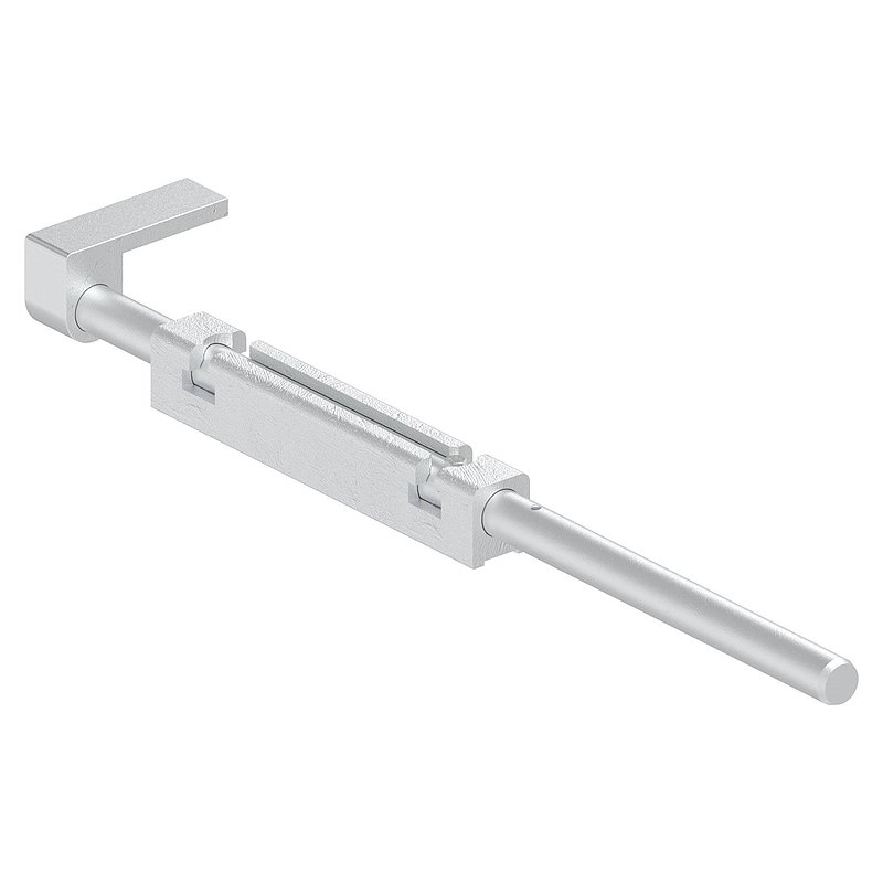 Bodenriegel mit Länge 490mm, zum Anschrauben, blank