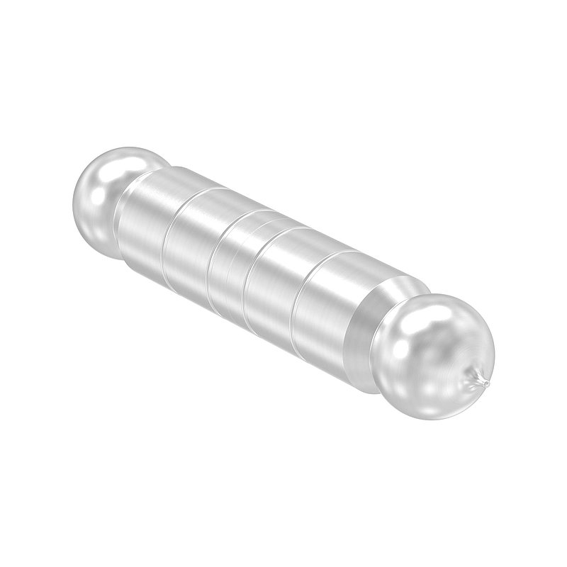 Anschweißband mit festem Stift glatt, 30mm, V2A