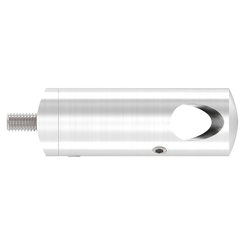 Querstabhalter für 42,4mm Rohr, 12,2mm Bohrung, Innenecke, V4A