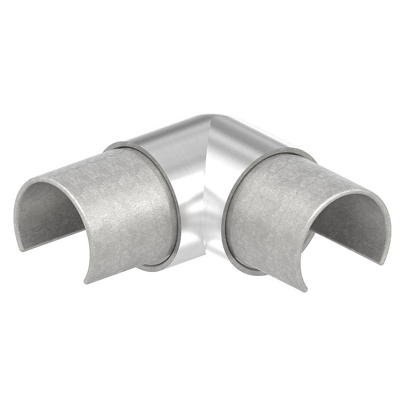 Raccord d'angle pour tube à rainure LED 42,4mm,V2A