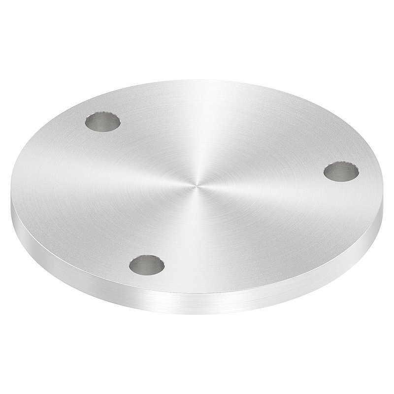 Ankerplatte Ø 140x10mm, mit Rundschliff, V2A