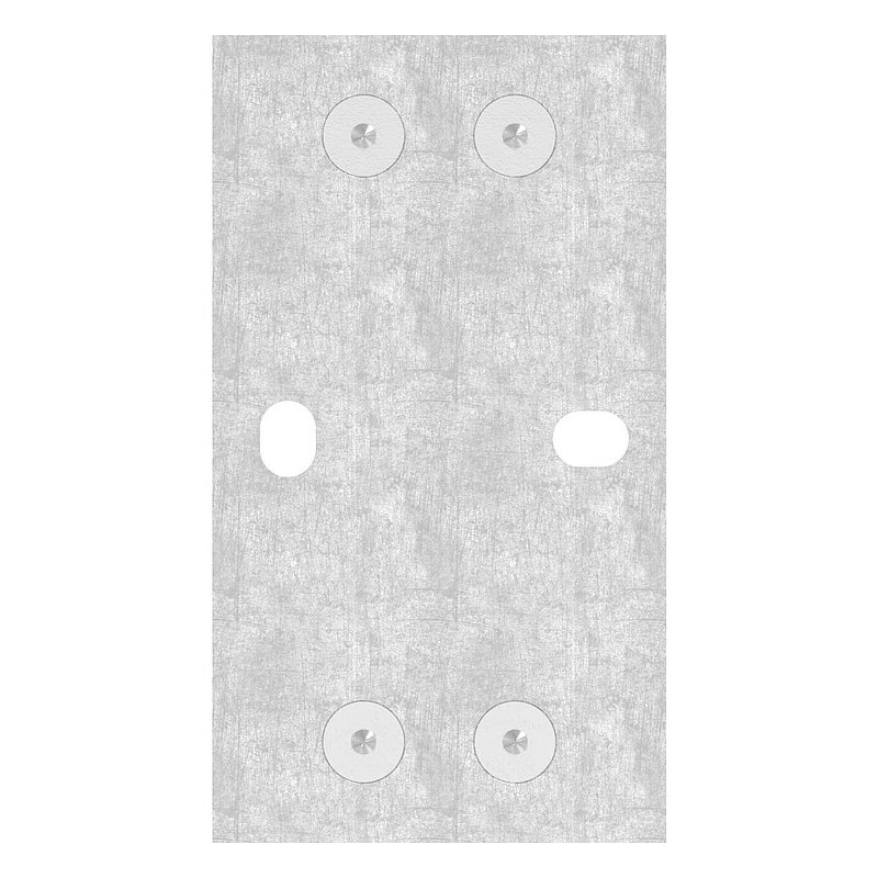 Wandbefestigung für Geländerpfosten 40x40mm, V2A