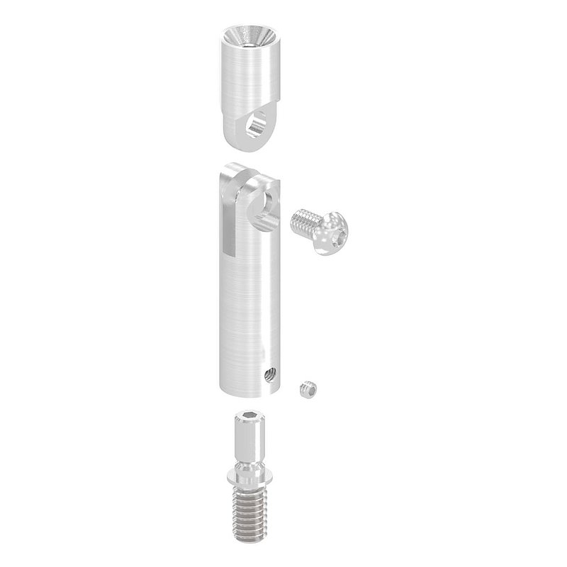 Tige articulée Ø 14mm, L: 68mm, V2A