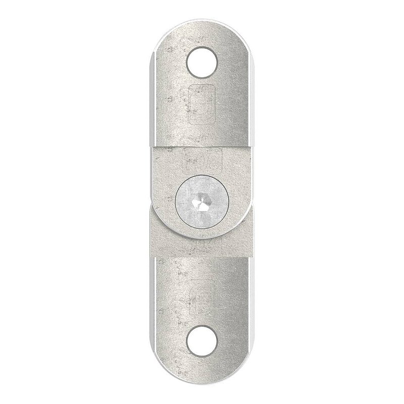 adjustable handrail connection plate, 42.4 mm, AISI304