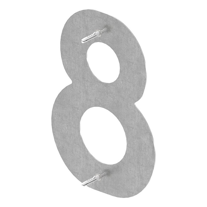 house number 8 - "large", AISI304