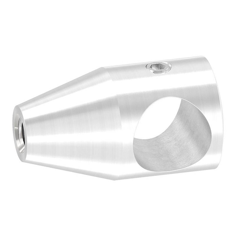 Querstabhalter mit Gewinde M6, Bohrung 14,2mm Bohrung, V2A
