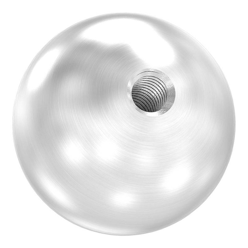Vollkugel Ø 30mm mit Gewinde M6, V2A