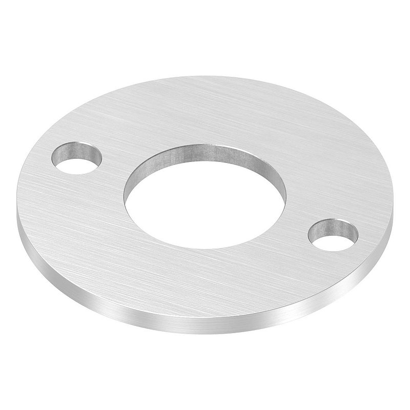 Ankerplatte Ø 100x6mm, mit Längsschliff, V4A
