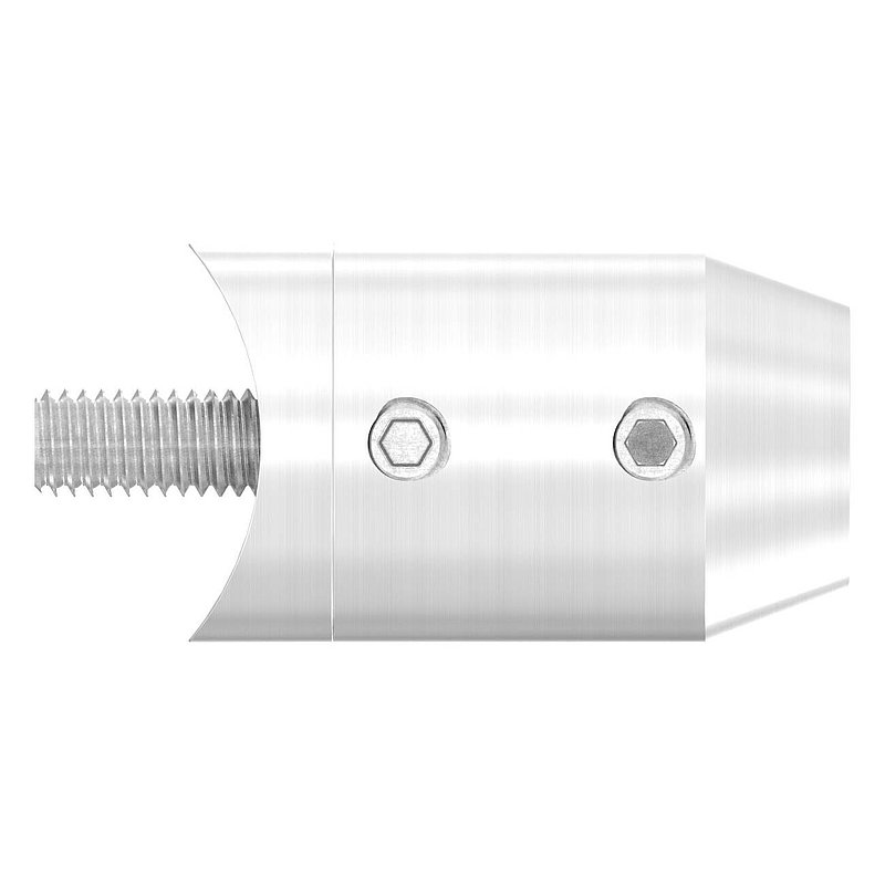 Support de lisse transversale (à insérer en extr. de fer) pour tube 33,7mm, trou borgne 12,2mm, V2A