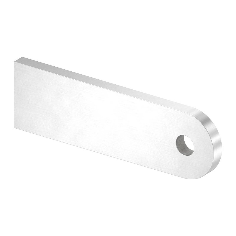 Anschweißlasche, 100x30x6mm, geschliffen, V2A