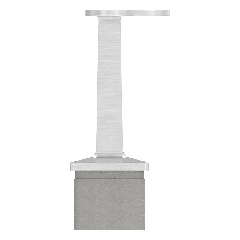 Rohrabschlussstopfen mit Stift für Rohr 40x40x2mm, V2A