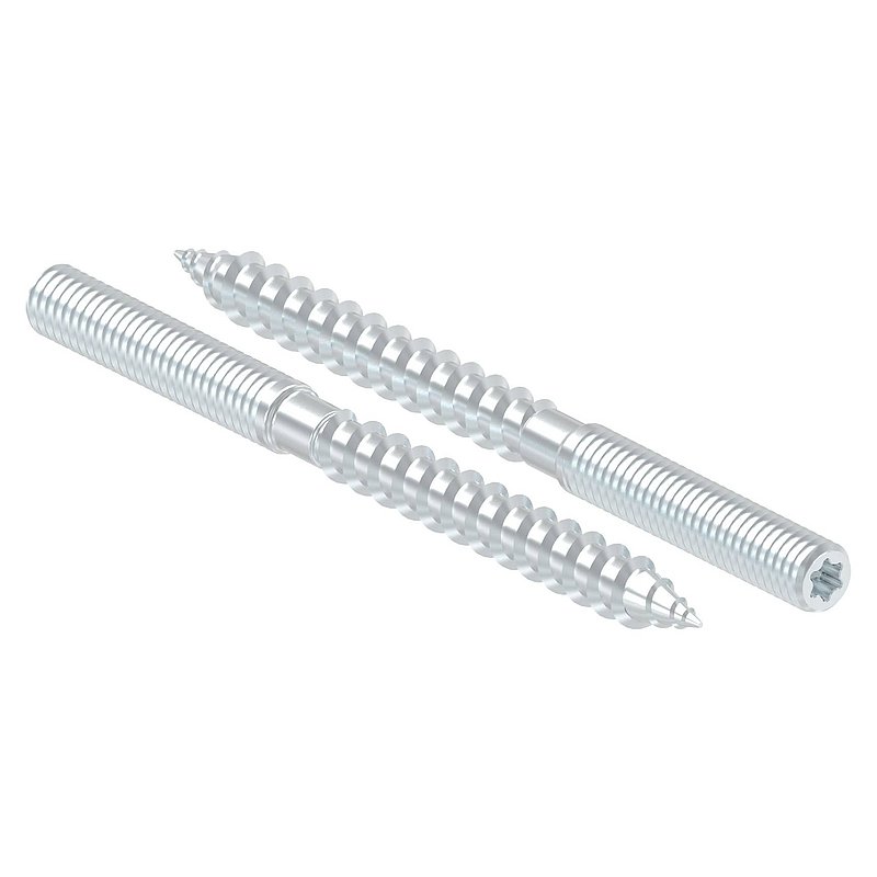 Stockschraube M6x80mm, Stahl verzinkt