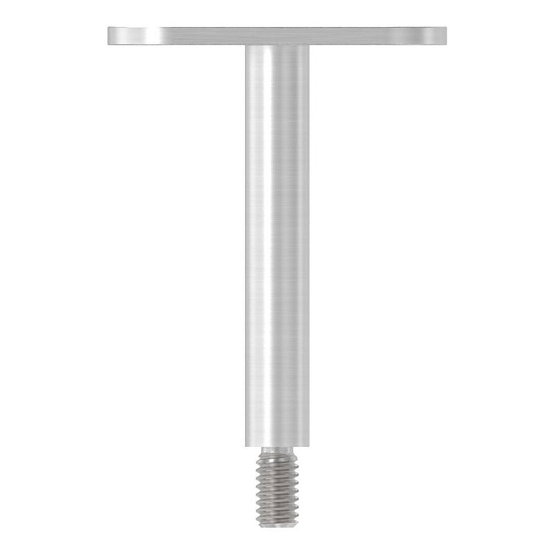 Tige Ø 12mm avec plaque de raccordement de mains courantes, plat, V2A