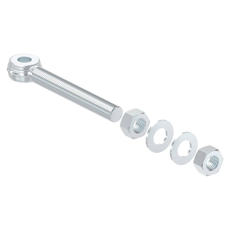 Eye bolt from hinge 121-M20, electro galvanized