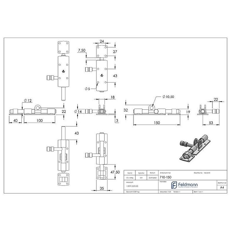 gate catch to screw, fit for padlock, galvanized