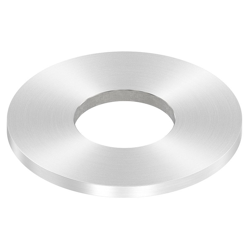 Anchor plate Ø 100x6mm, with round grinding, AISI304