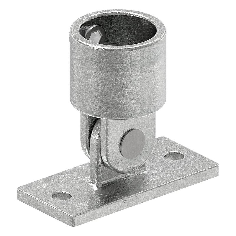 Wandhalter verst. mit 2 Bohrungen, für Rohr Ø 42,4mm